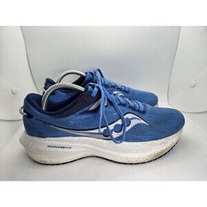 Saucony Triumph 21 Shoes Women's 9.5 Blue Road Running Athletic Workout Sneakers